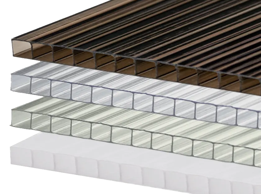 Policarbonato Alveolar POLYBLATT CLEAR 2WALL 6mm de 1.22m x 3.66m 12'