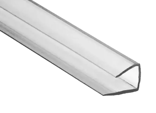 [RU3W002] Remate POLYBLATT Tipo U de policarbonato Opal 8mm de 2.10m 
